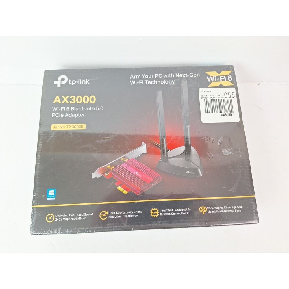 TP-LINK Archer TX3000E 2402Mbps Wi-Fi Bluetooth 5.0 PCIe Adapter